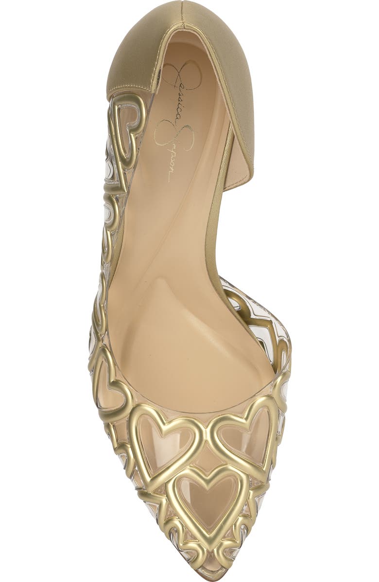 Jessica Simpson Palvin Half d'Orsay Pointed Toe Pump, Alternate, color, Yellow 03
