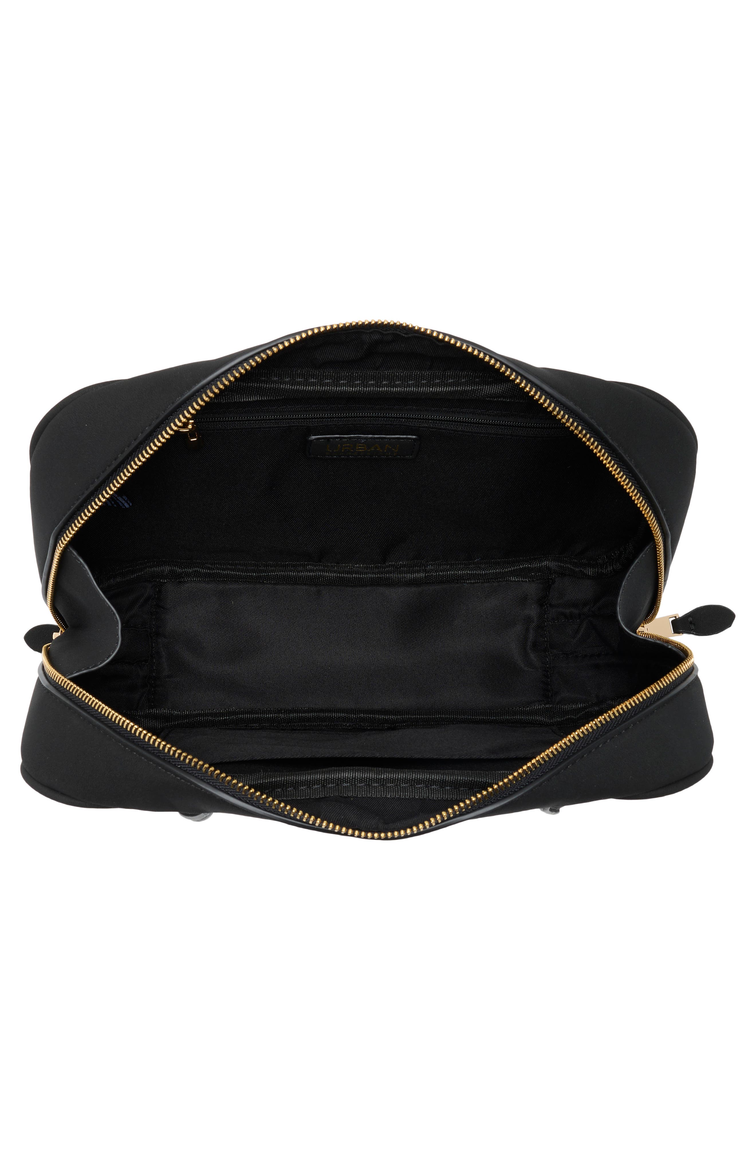 URBAN EXPRESSIONS HANDBAGS Faux Suede Shoulder Bag, Alternate, color, Black