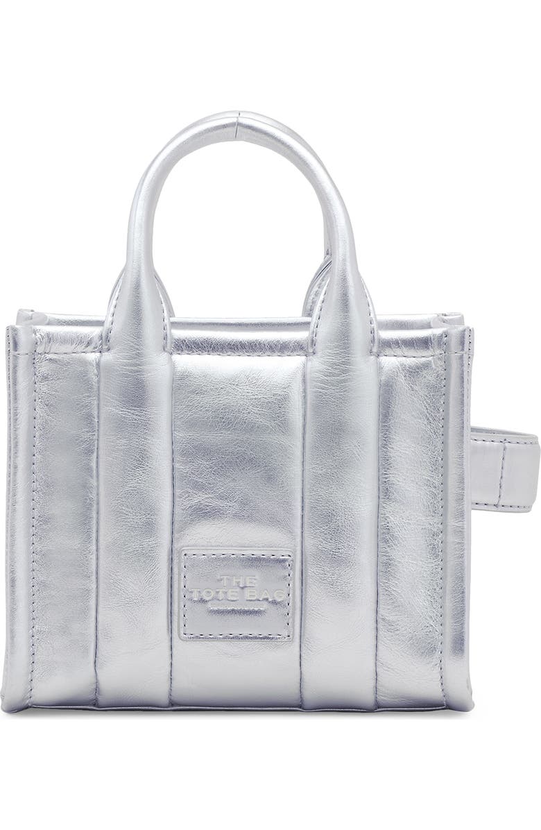 Marc Jacobs The Metallic Leather Crossbody Tote Bag, Main, color,