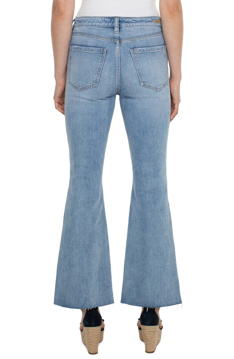 Liverpool Los Angeles Hannah Split Cuff High Waist Flare Jeans, Alternate, color, 