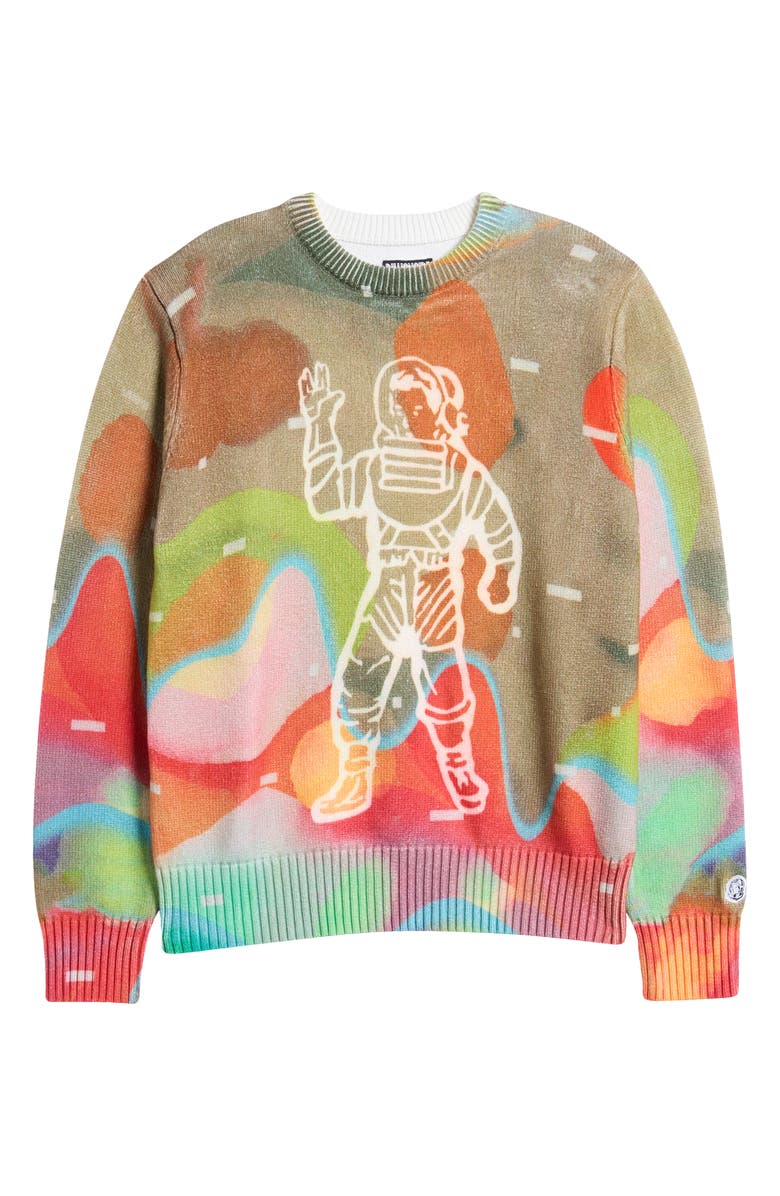 Billionaire Boys Club Thermal Astro Print Sweater, Alternate, color, Nomad