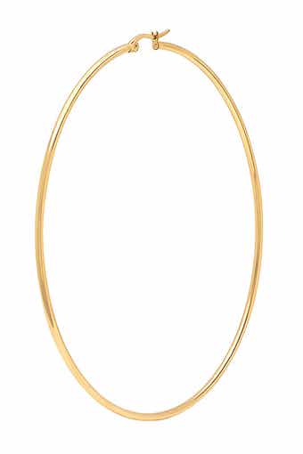 HMY JEWELRY Polished Hoop Earrings