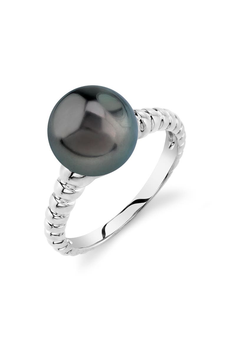Tahitian South Sea Pearl Terrie Ring, Main, color, White Gold