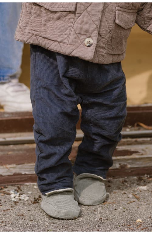 Pehr Organic Cotton Corduroy Bootie In Sage