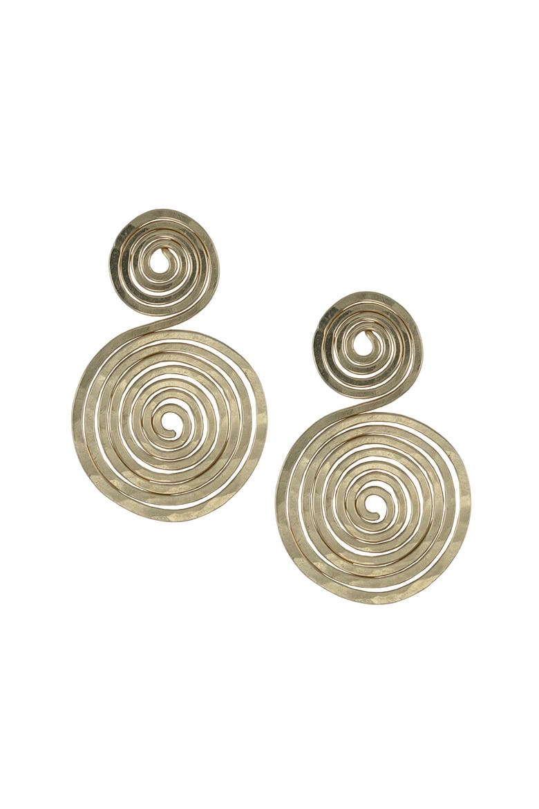 Elissos Inverse Earrings, Main, color, 14K Yellow Gold