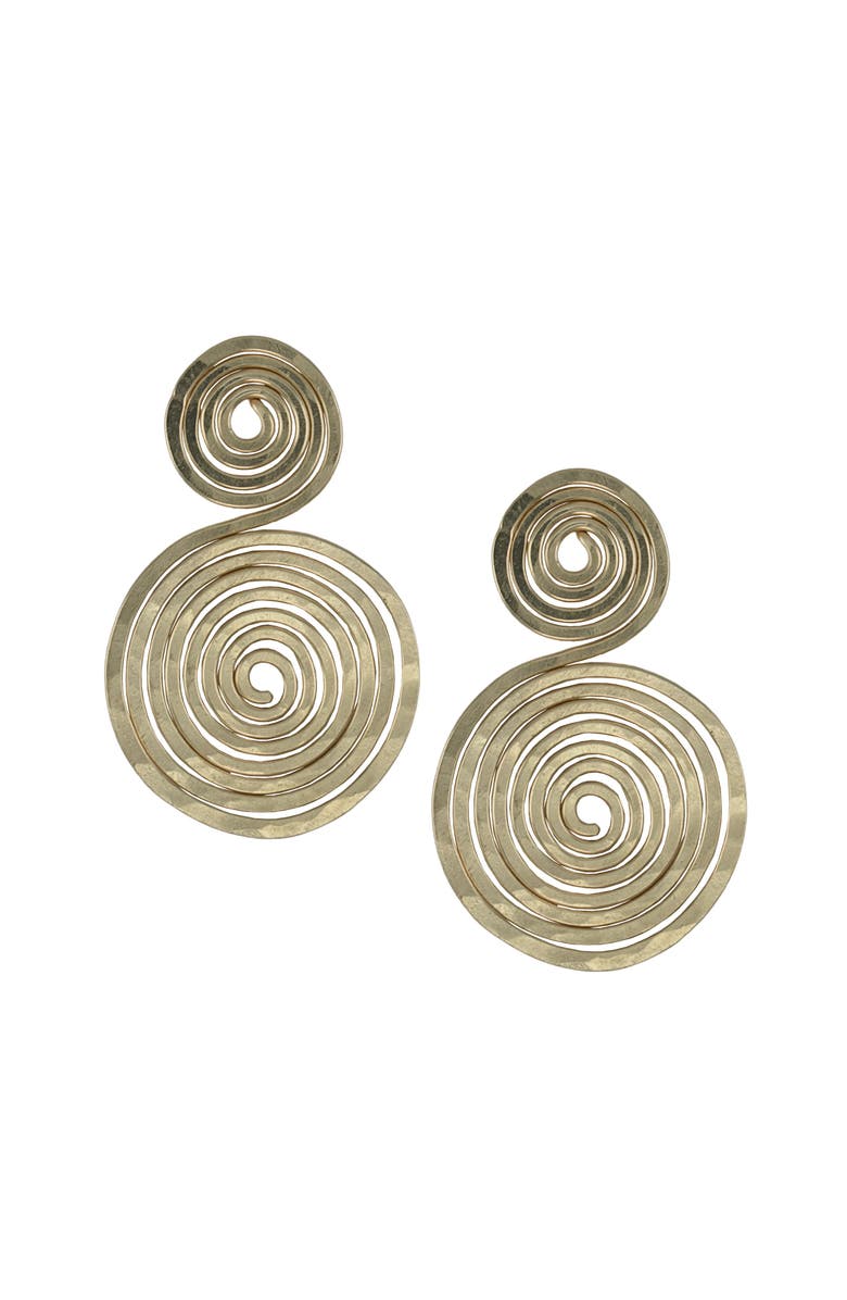 ALBISIA Elissos Inverse Earrings, Main, color, 14K Yellow Gold