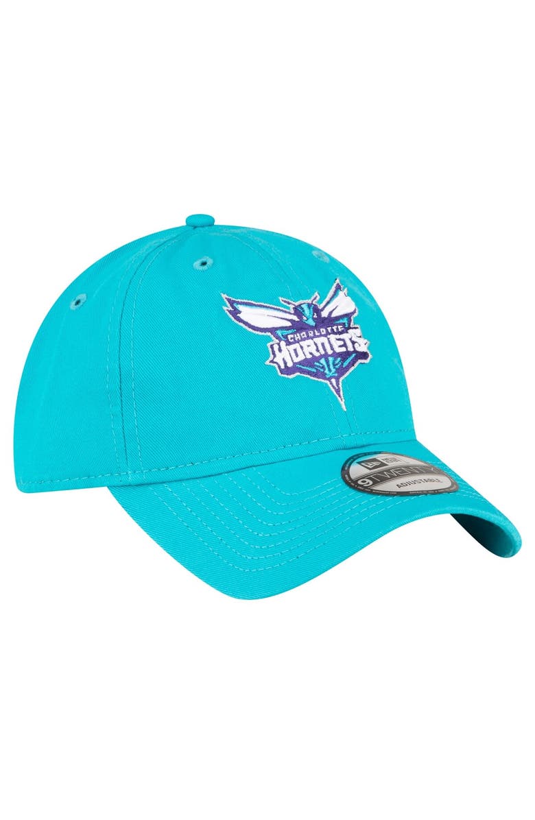 New Era Men's New Era Teal Charlotte Hornets Team 2.0 9TWENTY Adjustable Hat, Alternate, color, Teal