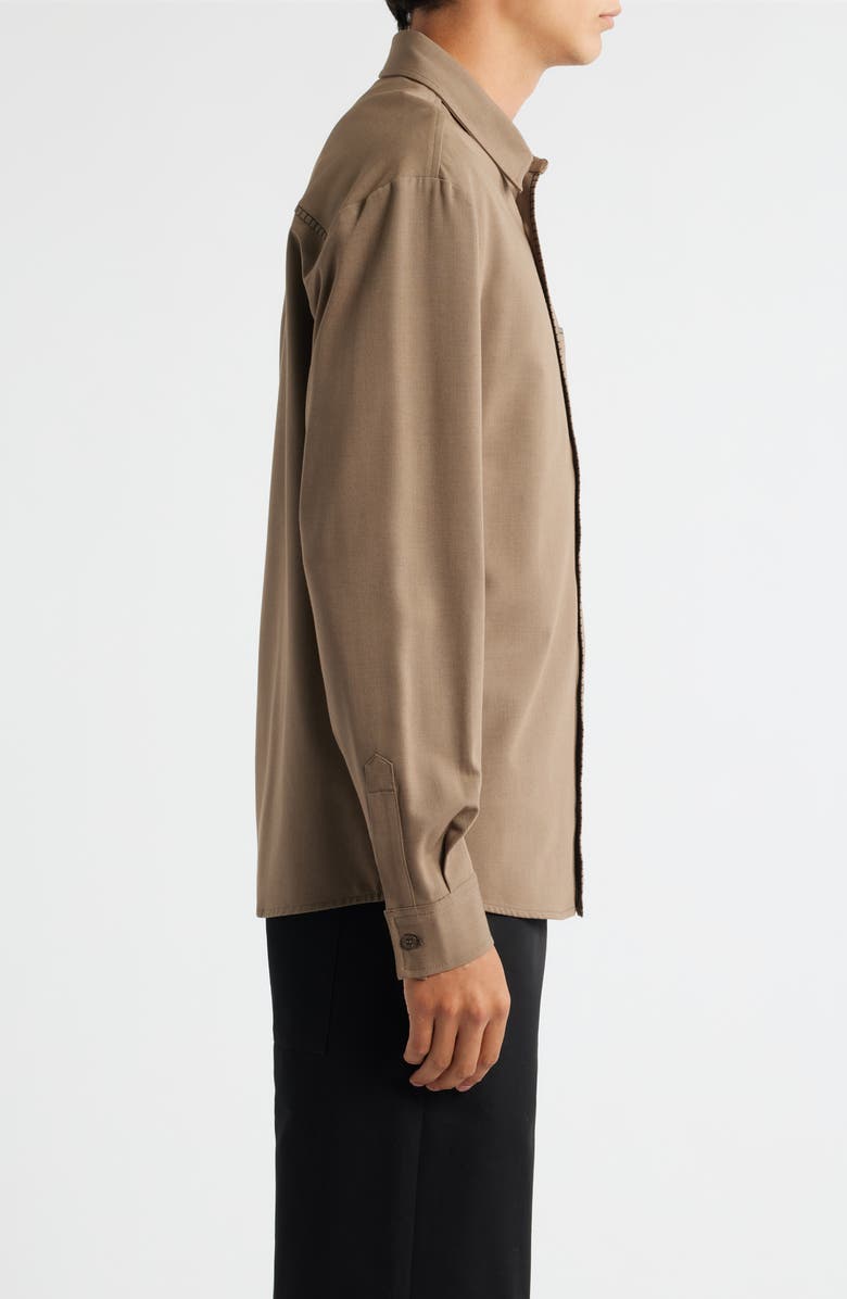 KROST Blanket Stitch Button-Up Shirt, Alternate, color, Demitasse