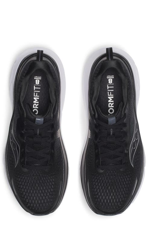Saucony Guide 18 Running Shoe In Black/white