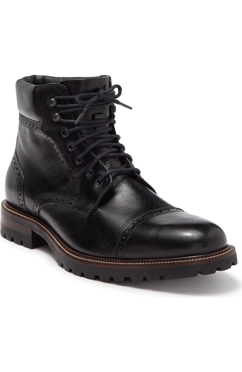 Johnston & Murphy JOHNSTON AND MURPHY Stratford Cap Toe Leather Boot, Main, color,