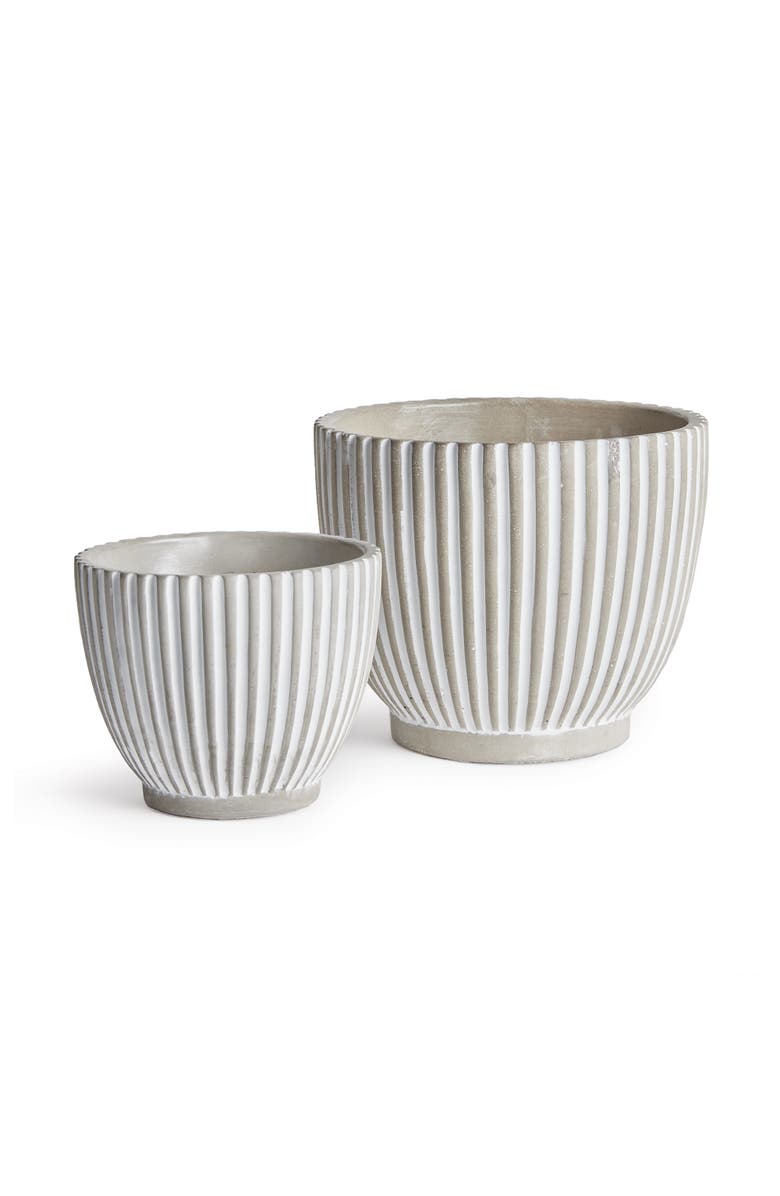 Napa Home & Garden Adara Flowerpot Planters Set of 2, Main, color, Gray