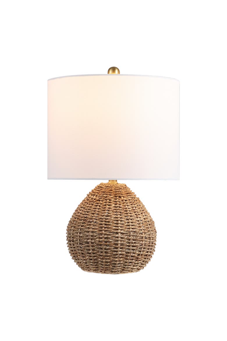 Kona Classic Rattan/Iron LED Table Lamp, Main, color, Brown