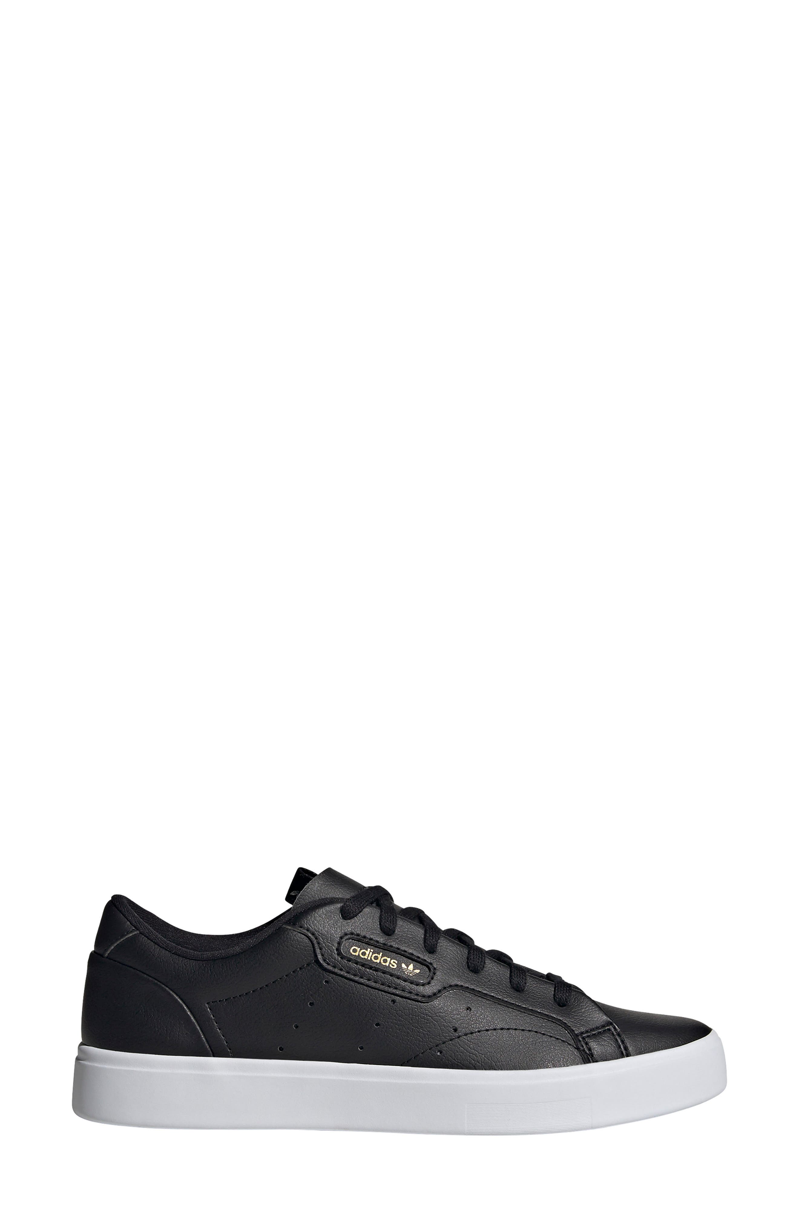 adidas Sleek Leather Sneaker, Alternate, color, 