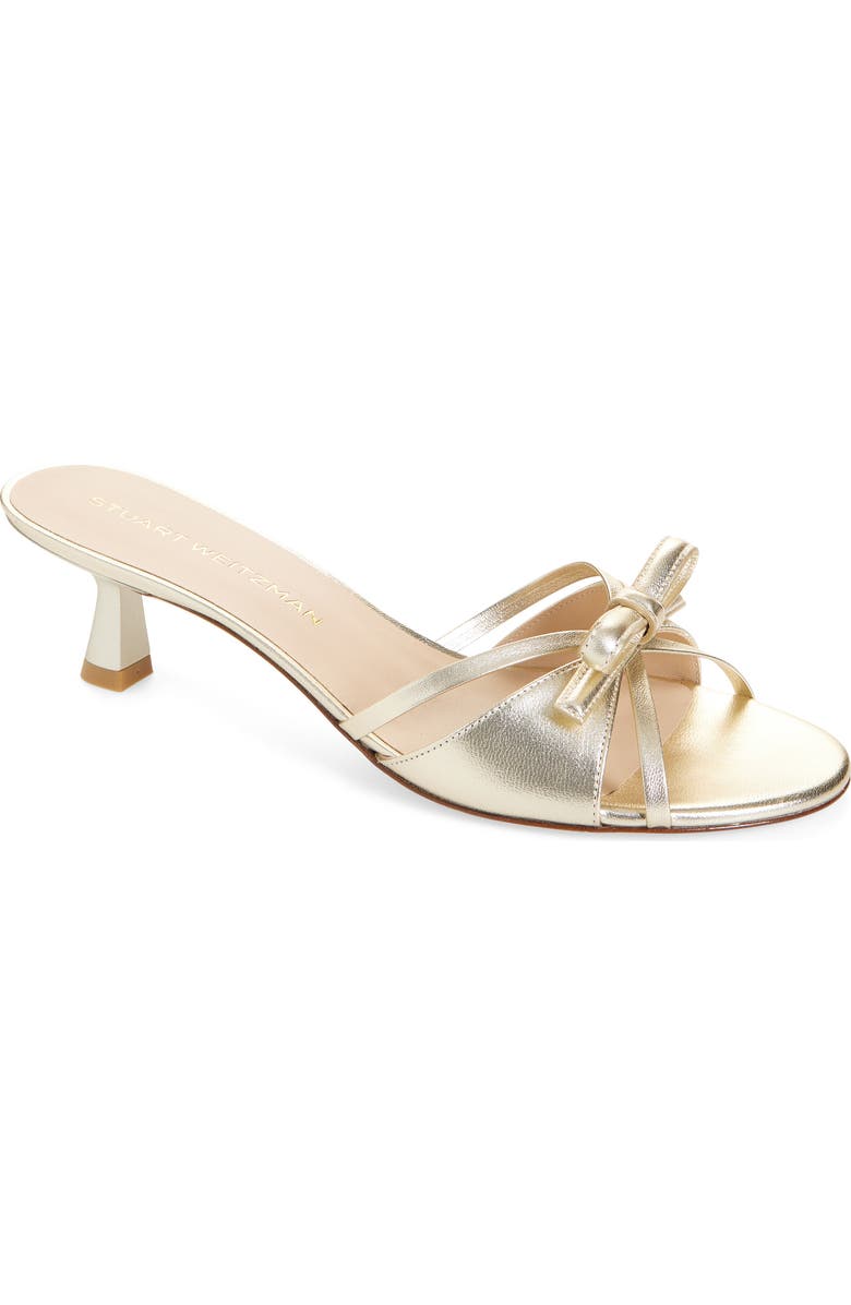 Stuart Weitzman Felicity Slide Sandal, Main, color, Platino