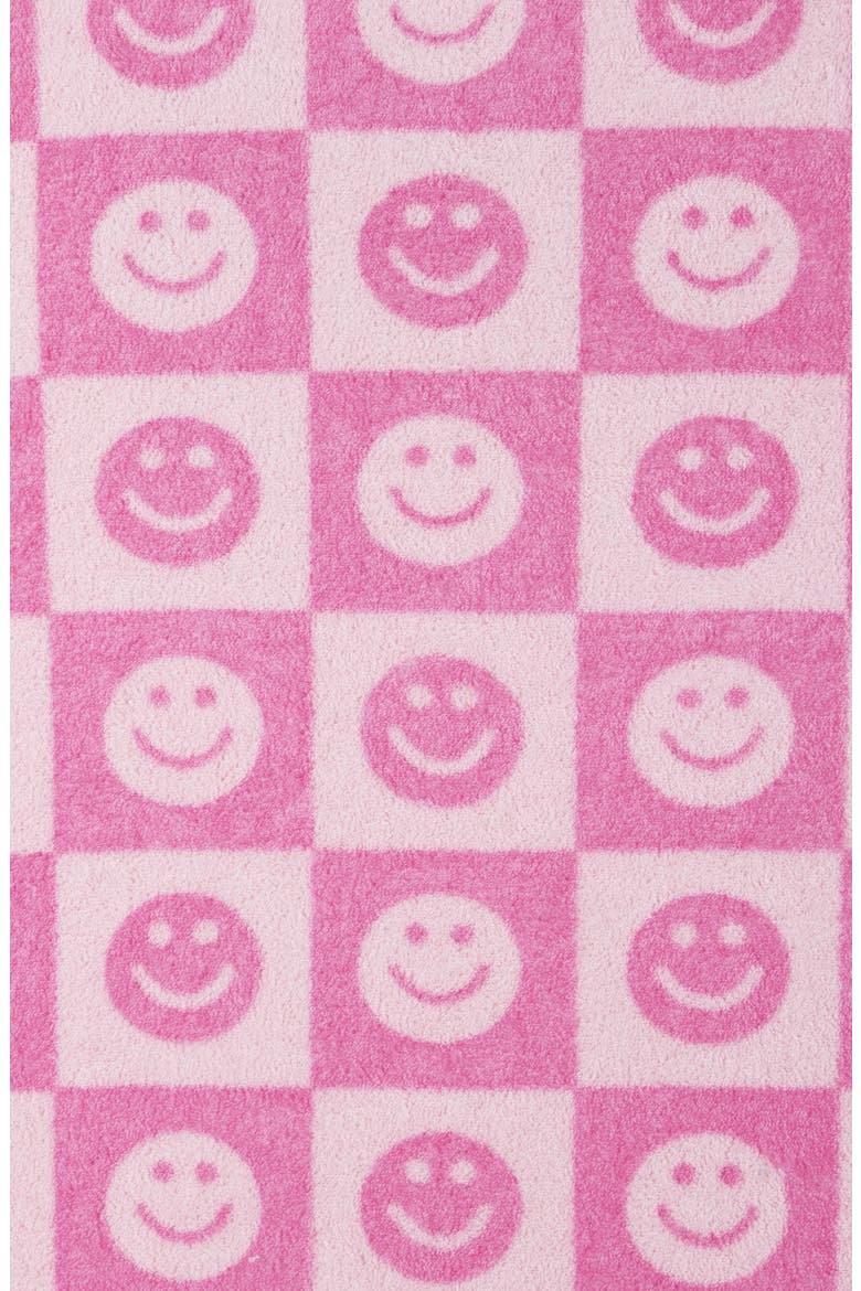 Kids' Smiley Terry Cover-Up Top & Shorts Set, Alternate, color, PINK SMILEY