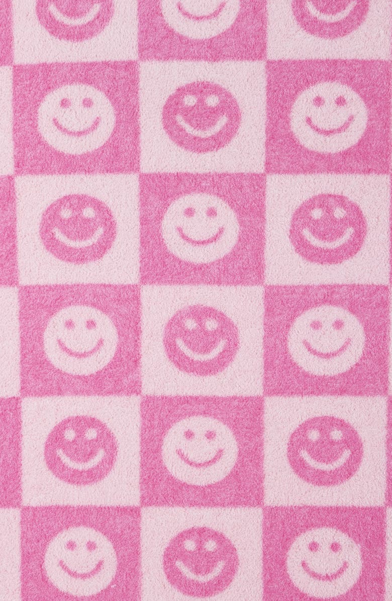 Andy & Evan Kids' Smiley Terry Cover-Up Top & Shorts Set, Alternate, color, Pink Smiley