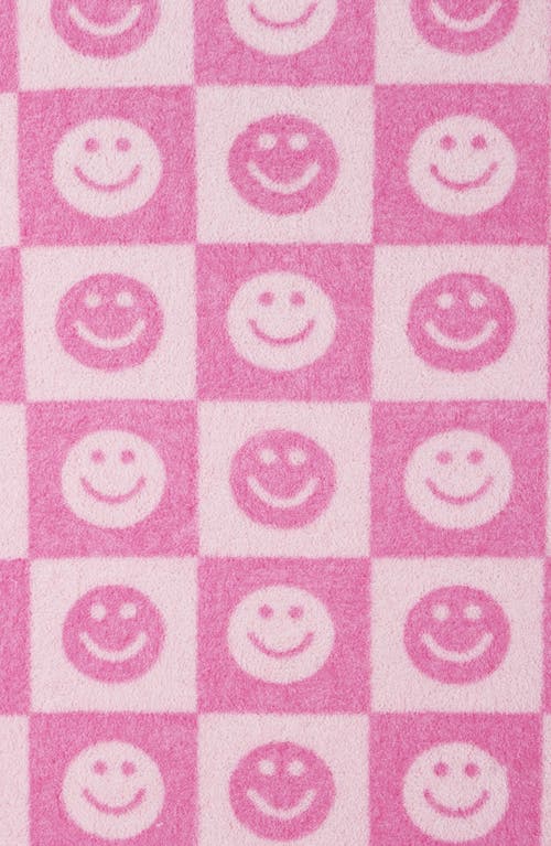 Shop Andy & Evan Kids' Smiley Terry Cover-up Top & Shorts Set In Pink Smiley