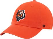 '47 Men's '47 Orange Cincinnati Bengals Secondary Clean Up Adjustable Hat
