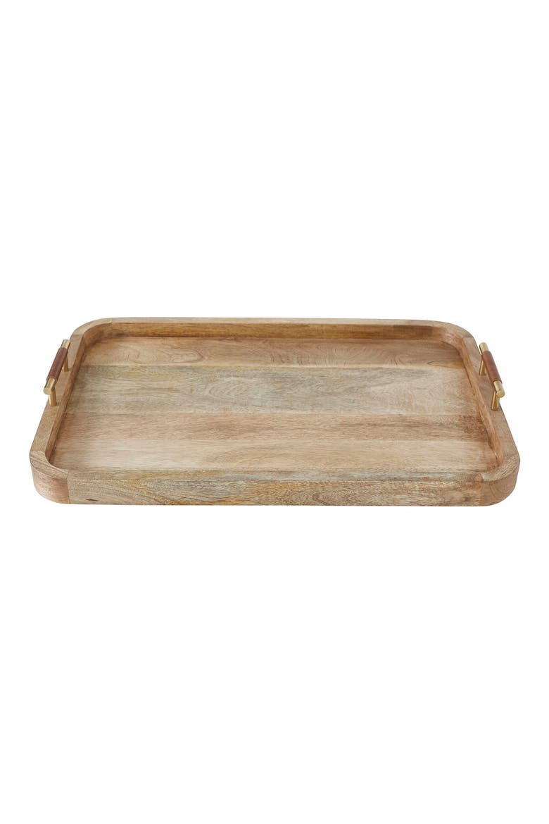Mango Wood Tray, Main, color, BROWN