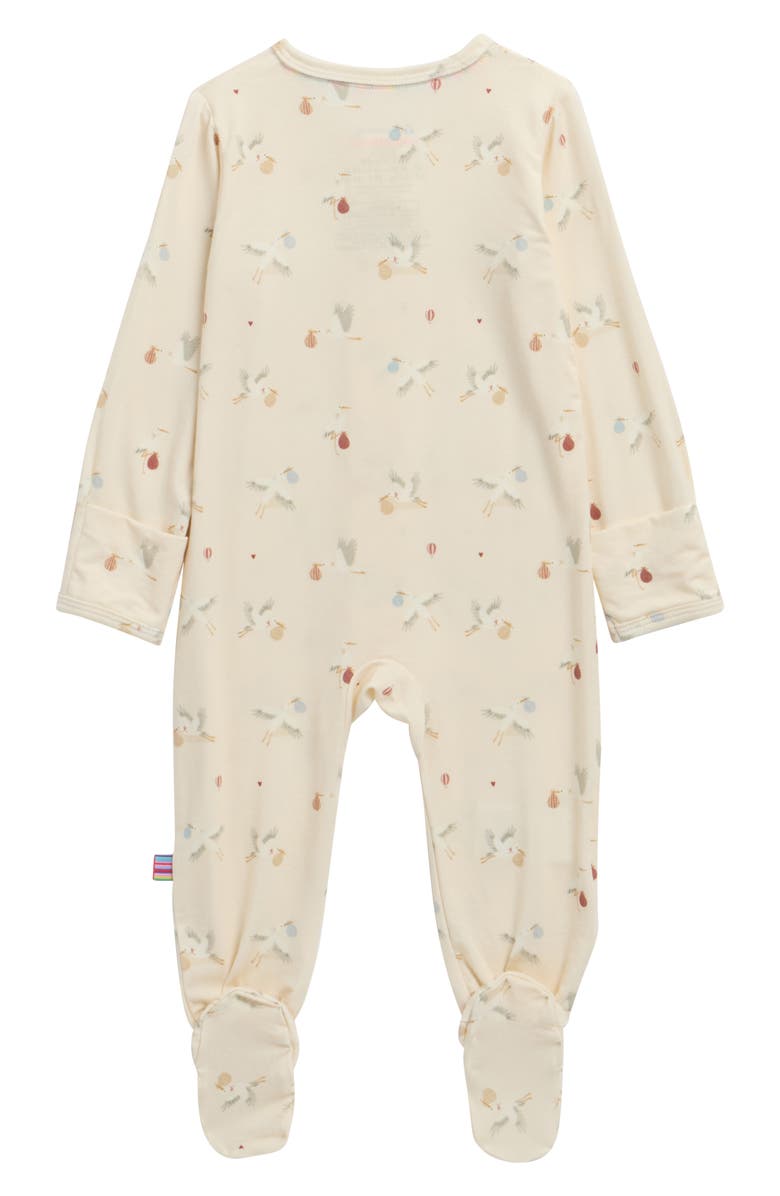 Magnetic Me Special Delivery Magnetic Footie, Alternate, color, Beige