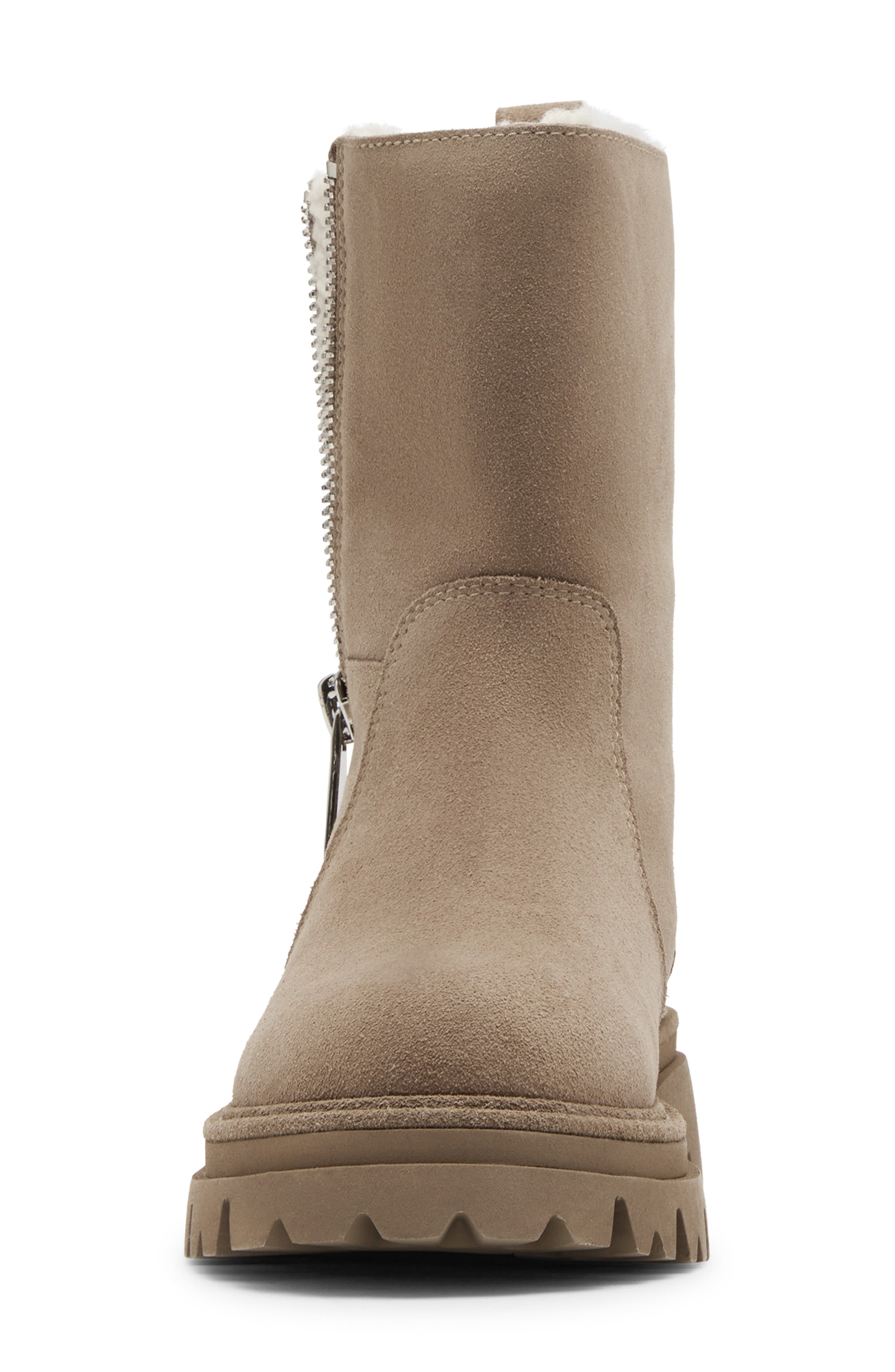Burnout Waterproof Boot, Alternate, color, ALMOND SUEDE