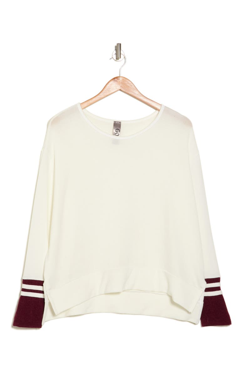 Spring Varsity Sweater, Alternate, color, IVORY