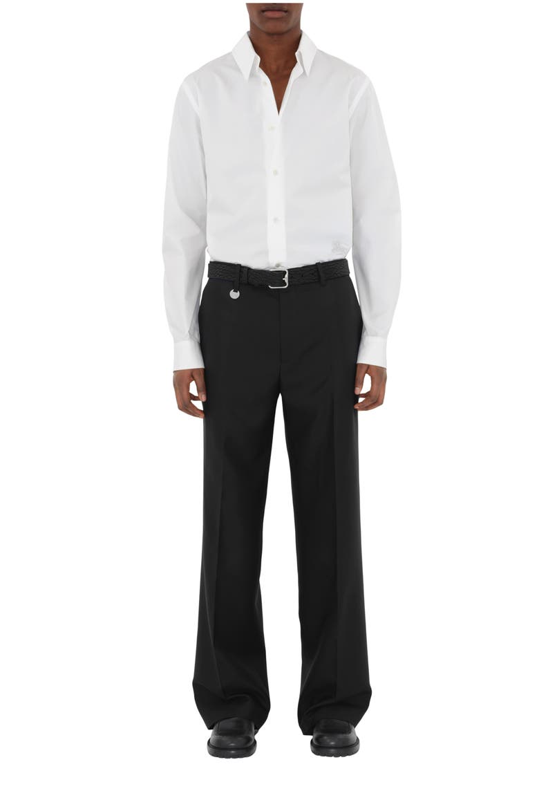 Slim Fit Cotton Shirt, Main, color, White