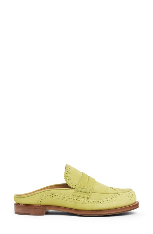 The Office Of Angela Scott Miss Emma Wingtip Mule In Yellow
