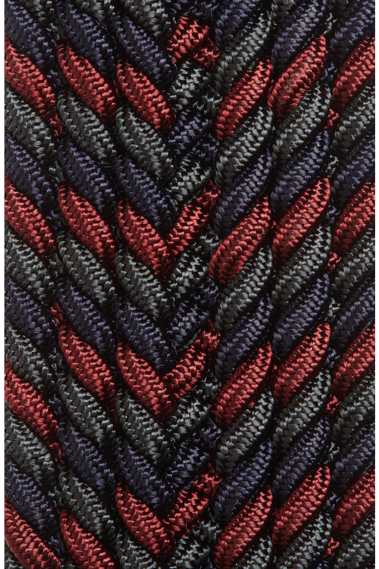 Woven Belt, Alternate, color, NAVY/ BURGUNDY/ GREY