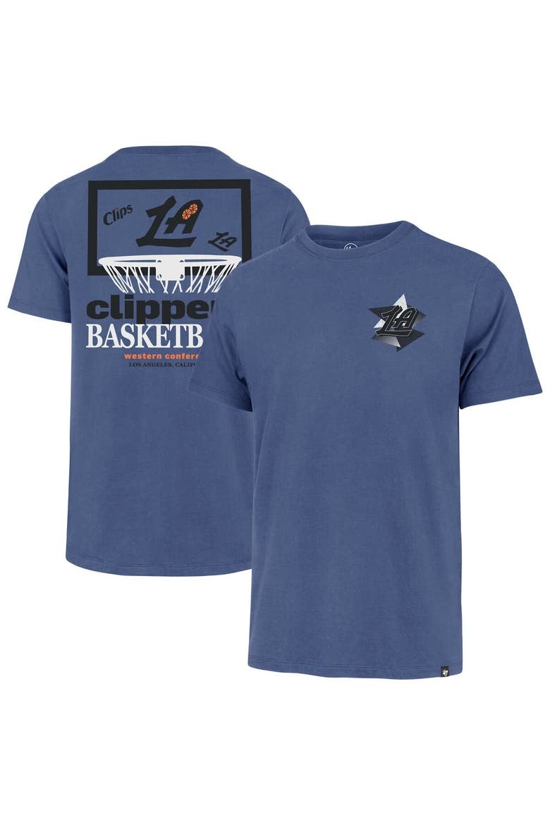 Men's '47  Blue LA Clippers City Edition Backboard T-Shirt, Alternate, color, Blue