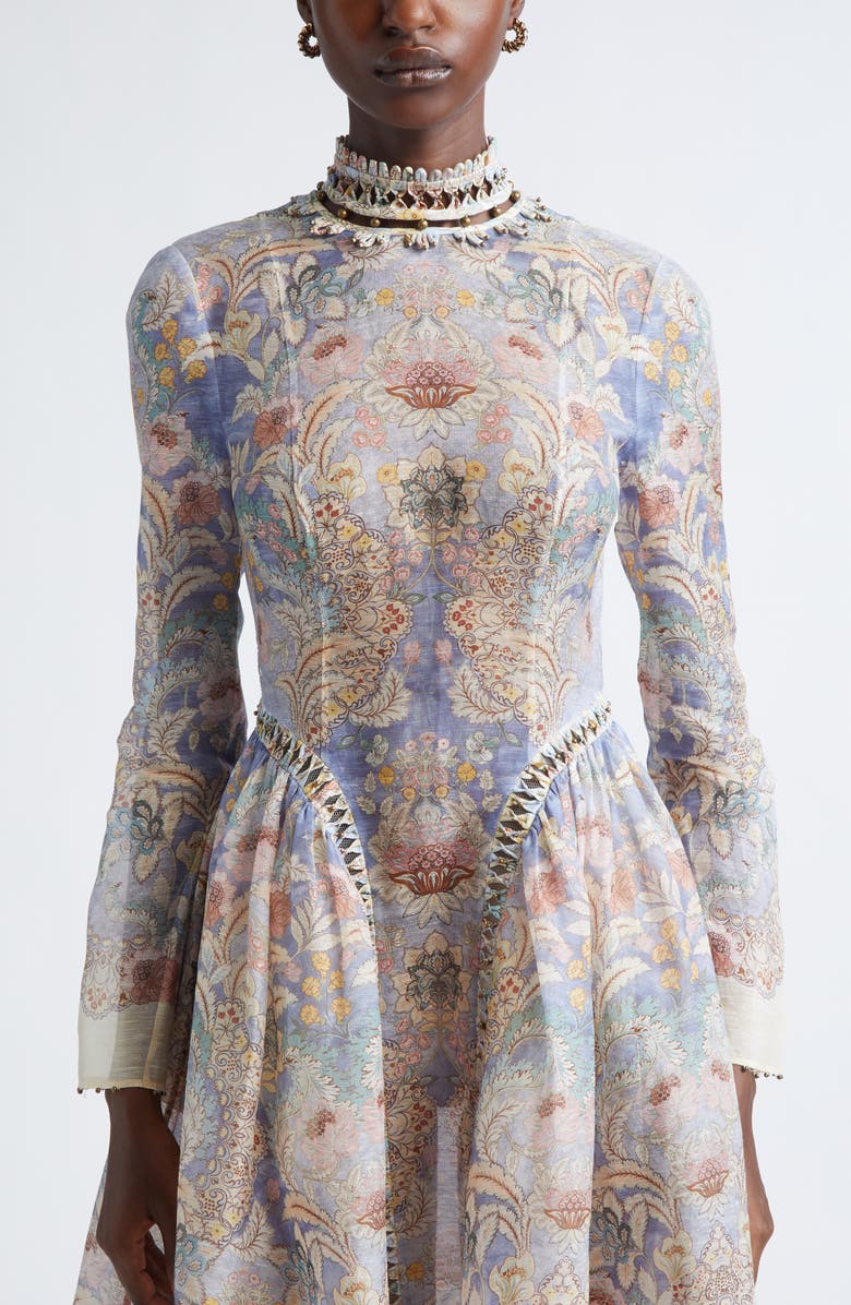 Zimmermann Mini Loom Hoop Earrings, Alternate, color, Gold/ Burgundy