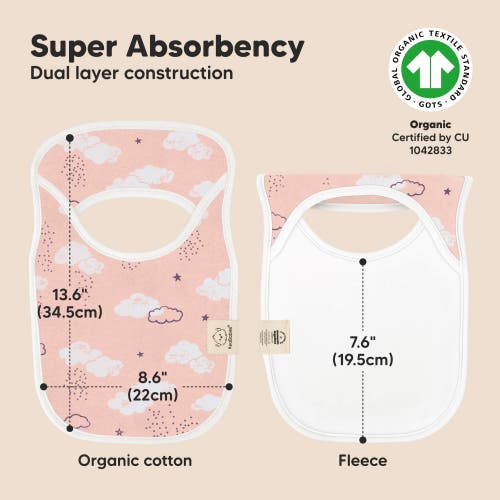 Keababies 8-pack Hallo Drool Bibs In Sweet Charm