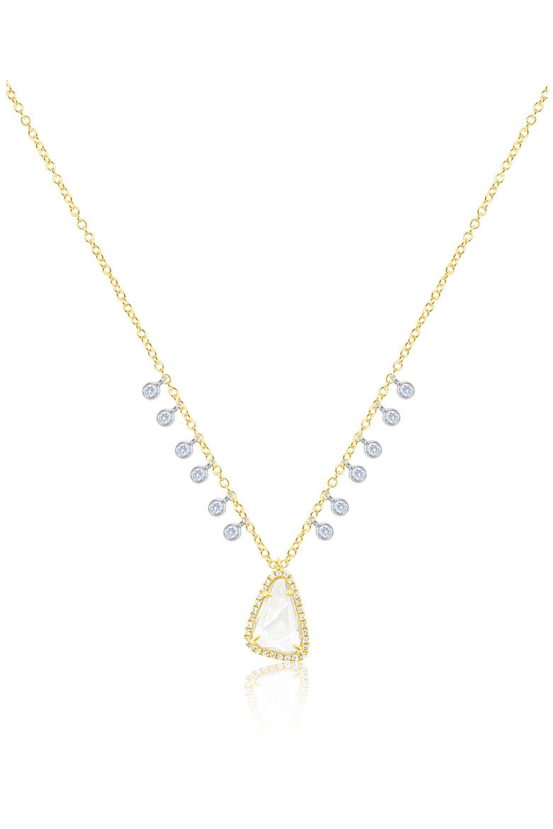 White Topaz Pendant Necklace, Main, color, YELLOW