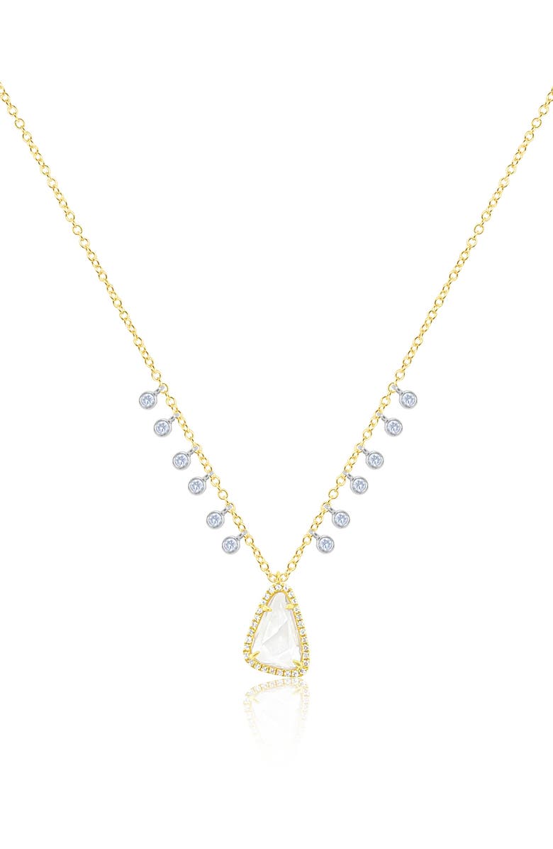 Meira T White Topaz Pendant Necklace, Main, color, Yellow