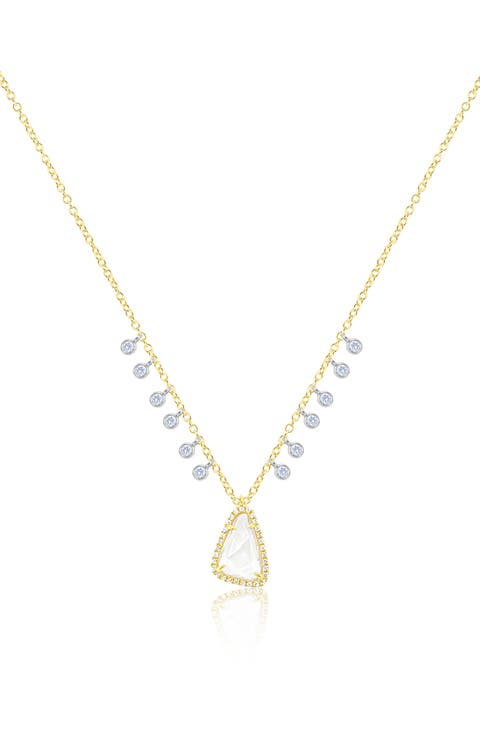 White Topaz Pendant Necklace