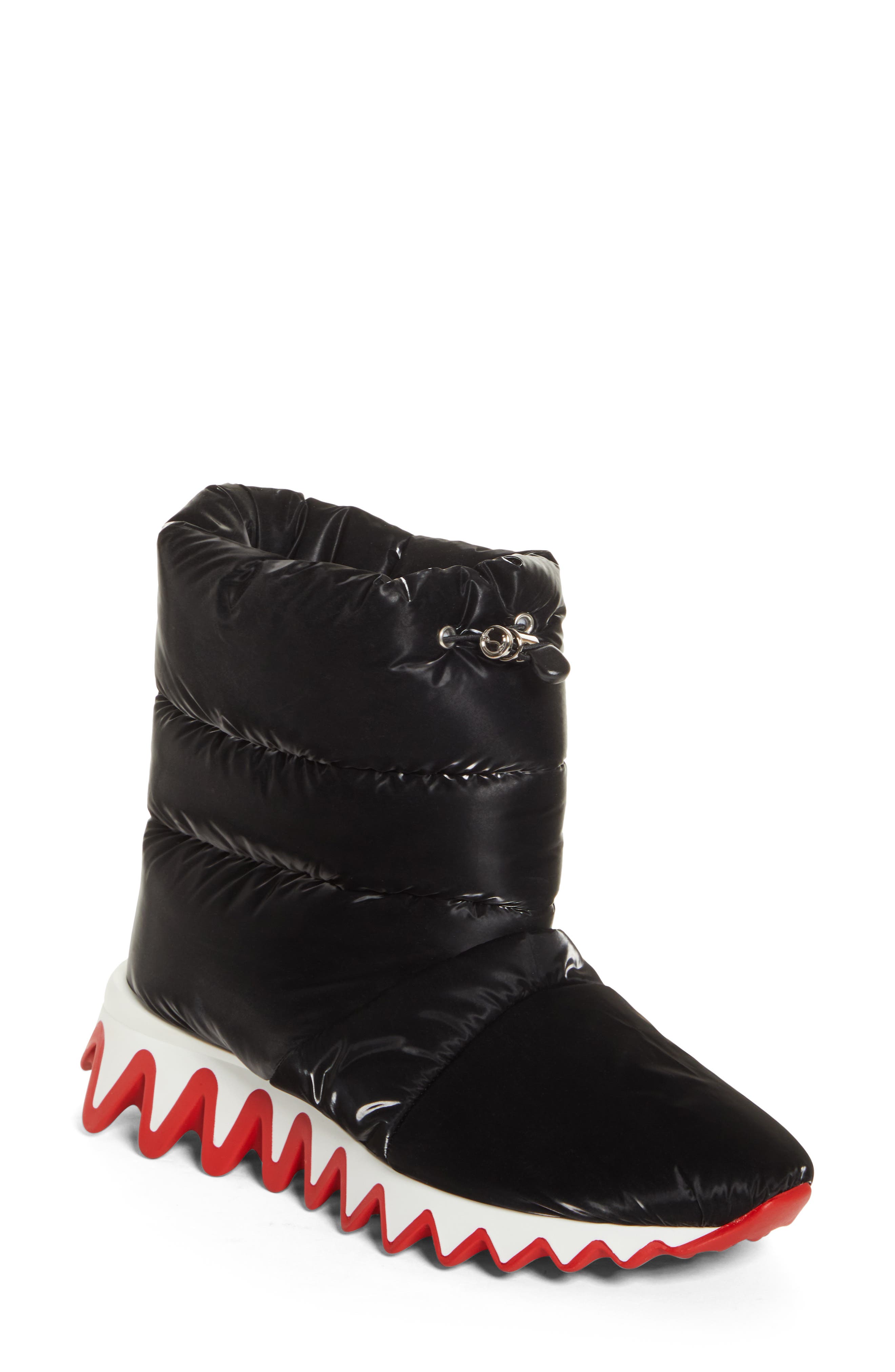 Mac Doody Shark Puffer Bootie, Main, color, BLACK