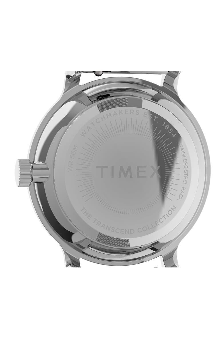 Timex<sup>®</sup> Transcend Mesh Strap Watch, 31mm, Alternate, color, Stainless
