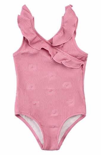 Hibiscus Ruffle One-Piece Swimsuit