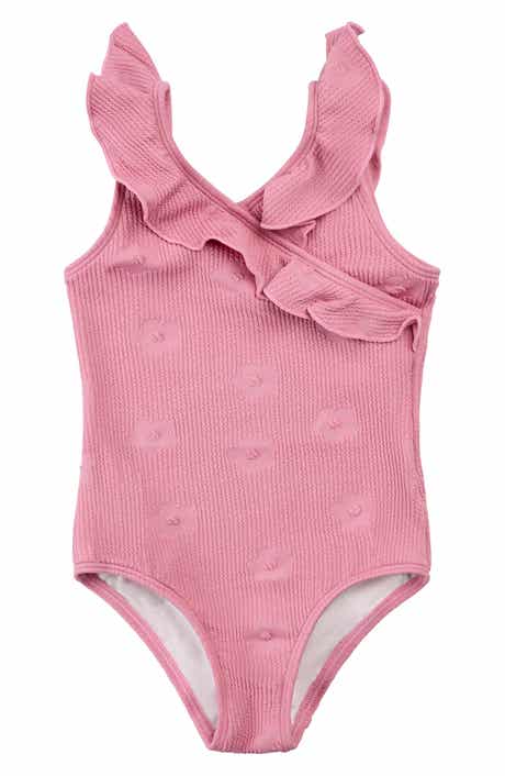 Hibiscus Ruffle One-Piece Swimsuit
