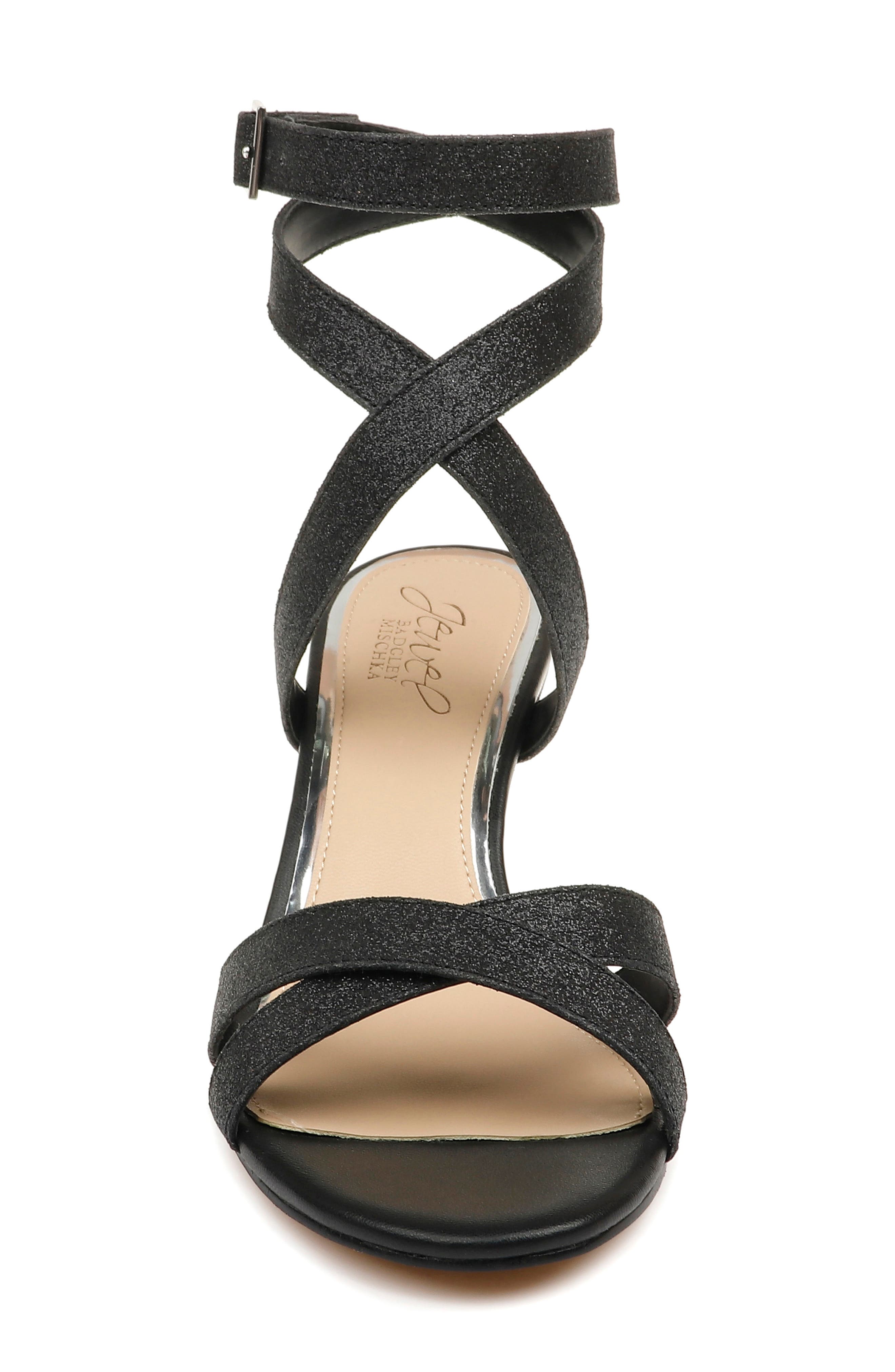 Newton Glitter Sandal, Alternate, color, BLACK