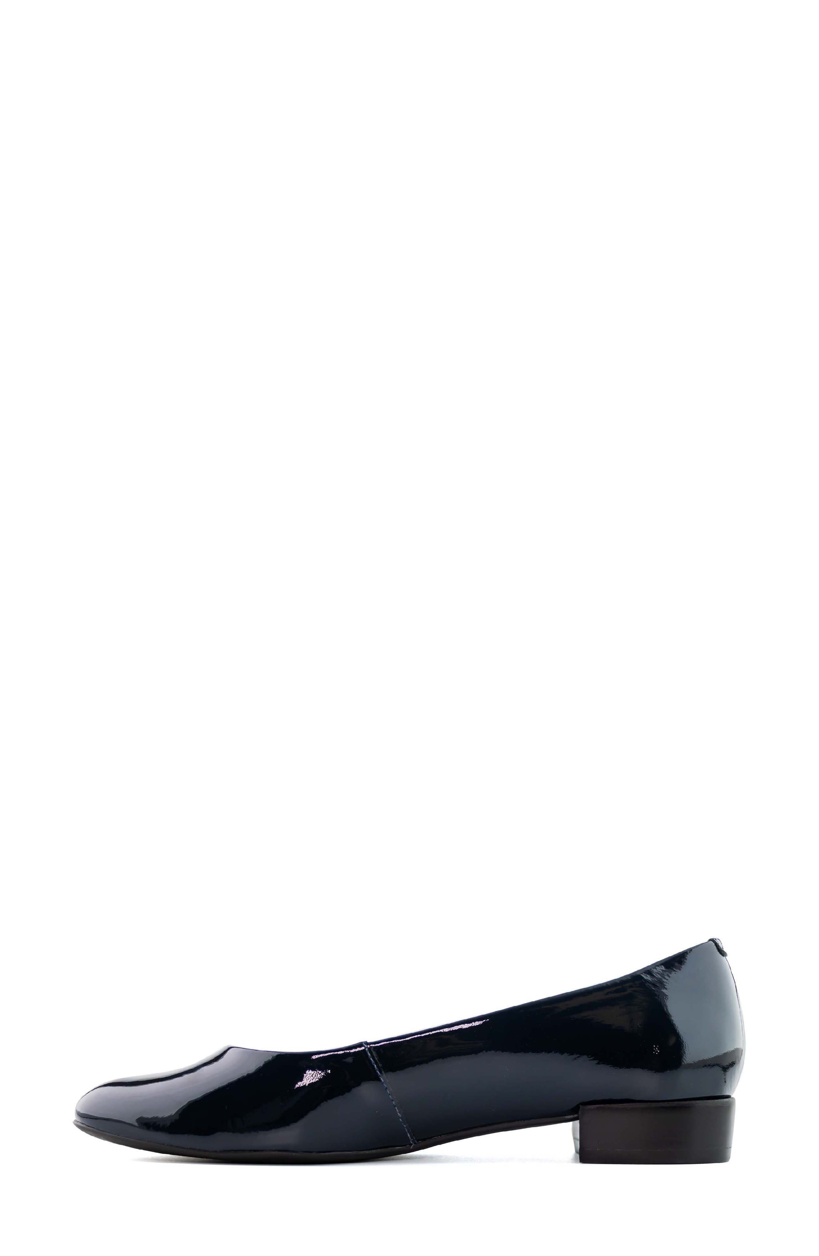 Madison Leather Flat, Alternate, color, NAVY SOFT PATENT