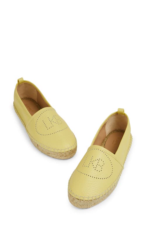 Lk Bennett Alexa Espadrille Flat In Lemon