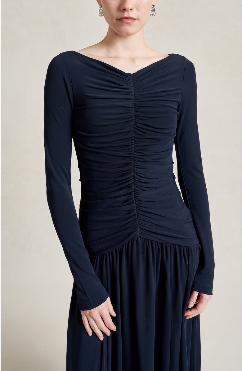 La Ligne Rosalie Dress, Alternate, color, Midnight