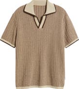 MAVRANS Marled Johnny Collar Polo