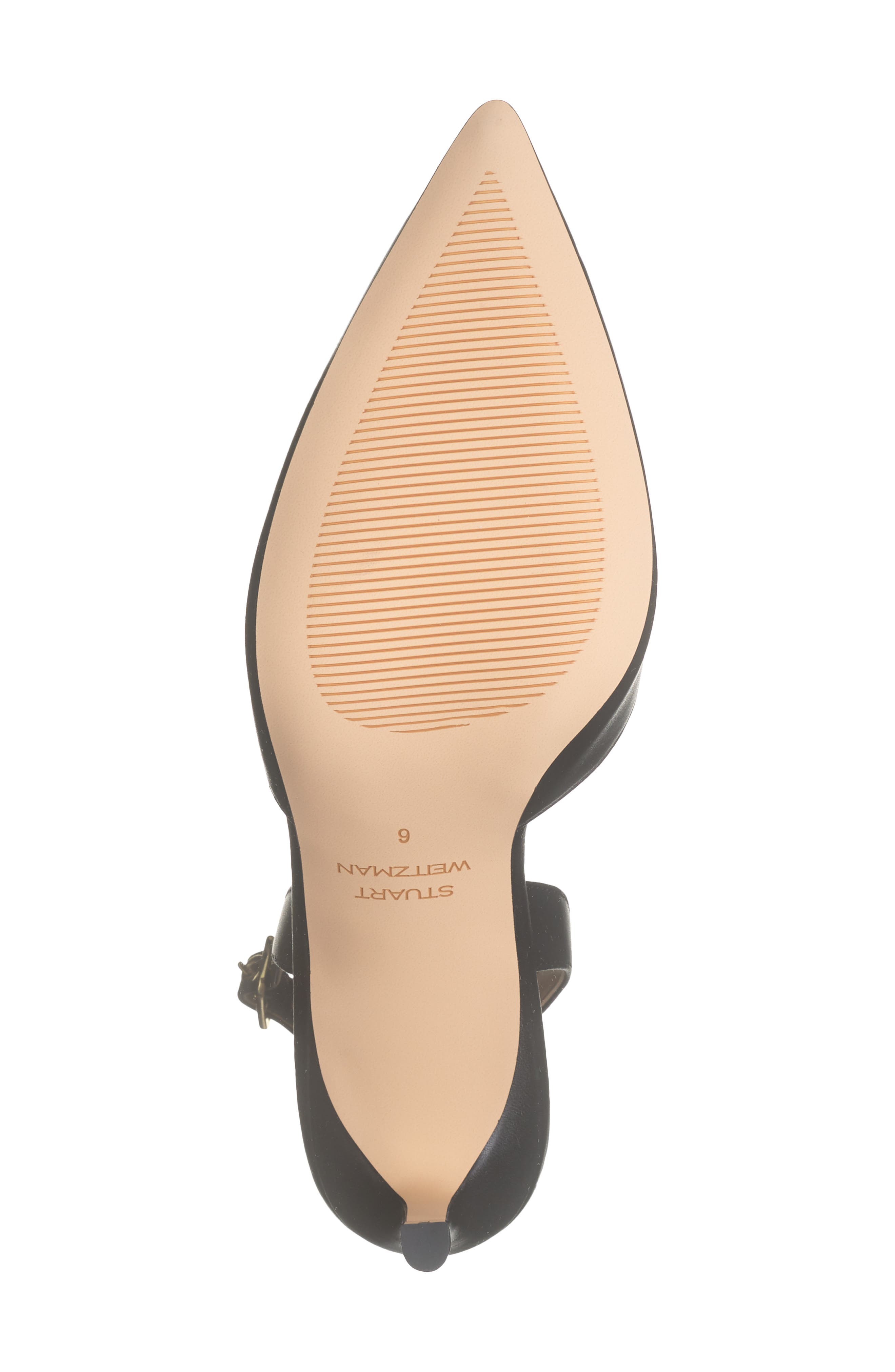 Stuart Weitzman Ryder Slingback Leather Pump, Alternate, color, Black