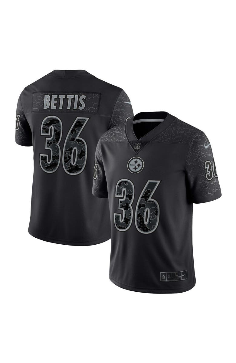 Nike Men's Nike Jerome Bettis Black Pittsburgh Steelers Retired Player RFLCTV Limited Jersey, Main, color,