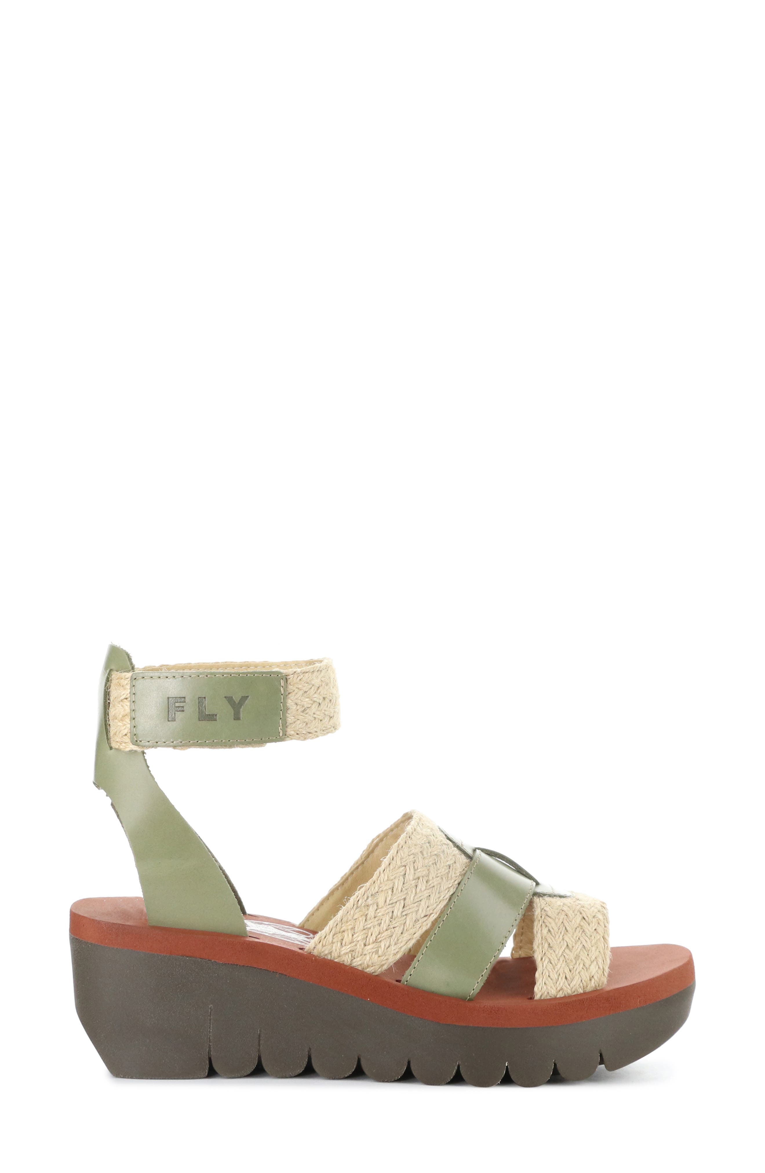 Fly London Yory Ankle Strap Sandal, Alternate, color, Smog