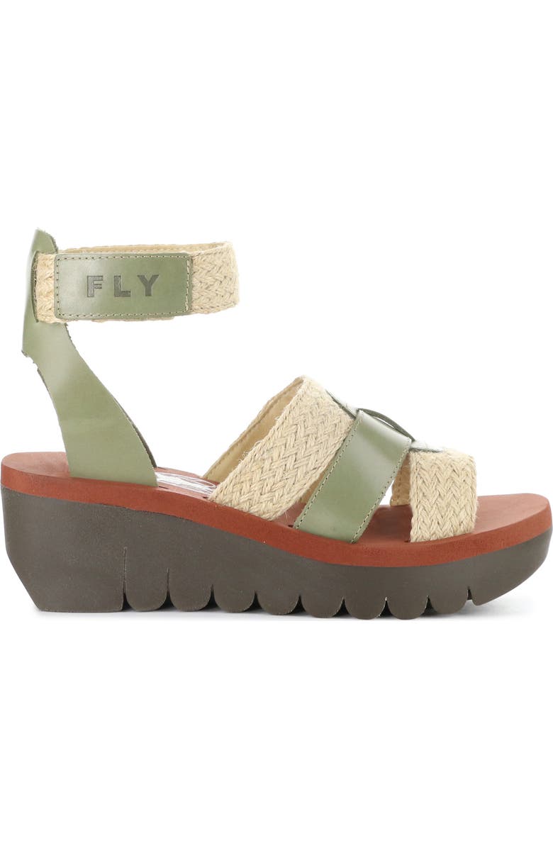 Fly London Yory Ankle Strap Sandal, Alternate, color, Smog