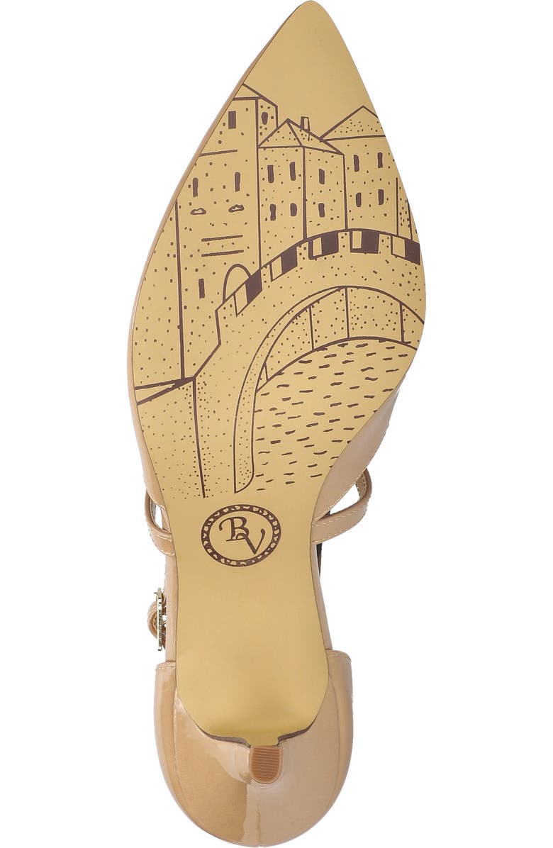 Bella Vita Zabella Pointed Toe Pump, Alternate, color, Nude Patent