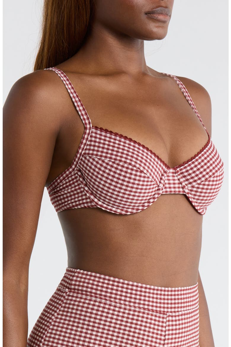 Decorative Underwire Bikini Top, Alternate, color, COCO KISSES